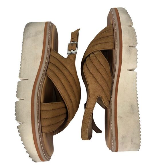 Corso Como Lana tan leather platform sandals size 8 - Picture 5 of 11